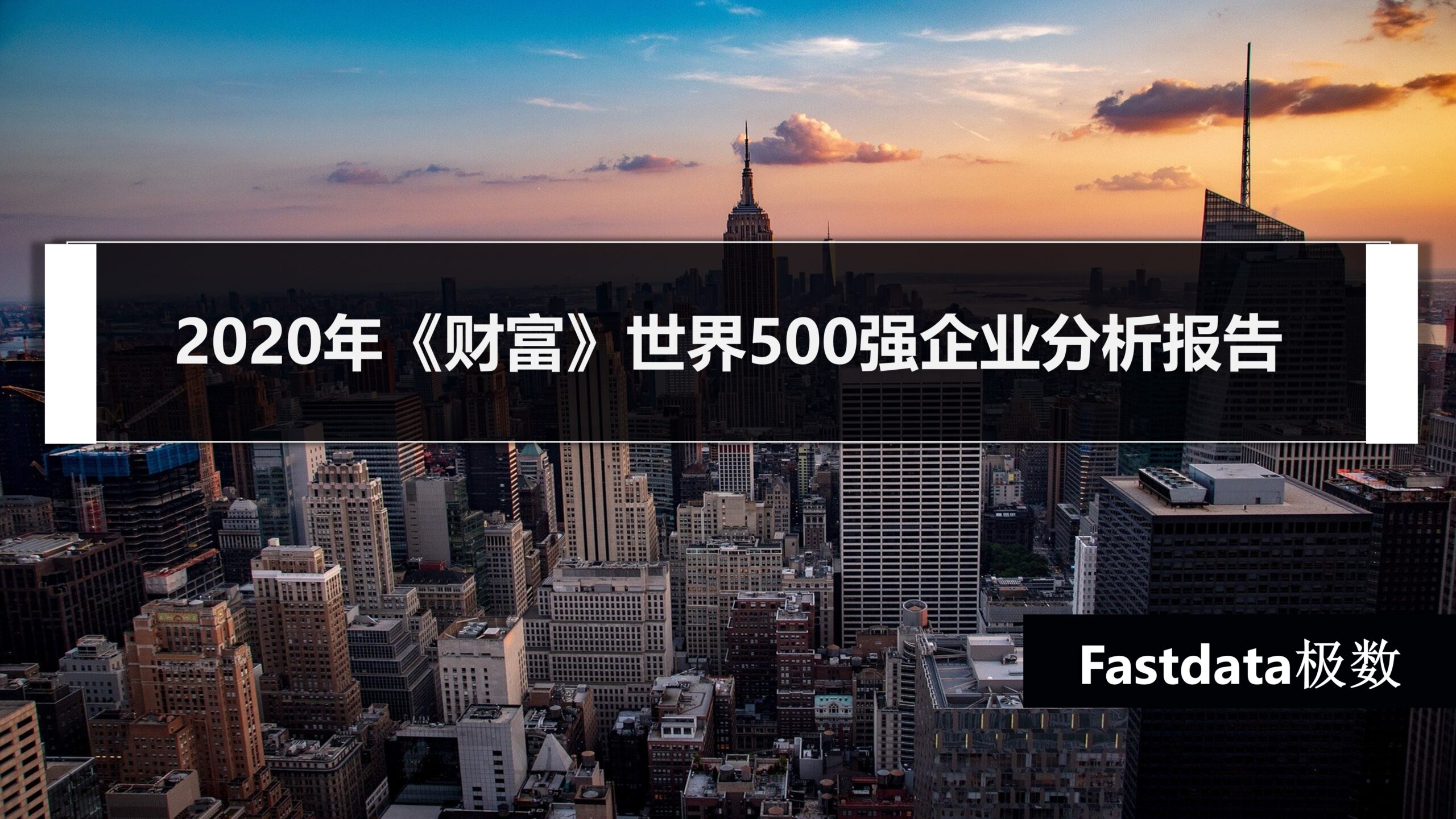 Fastdata极数：2020年《财富》世界500强企业分析报告